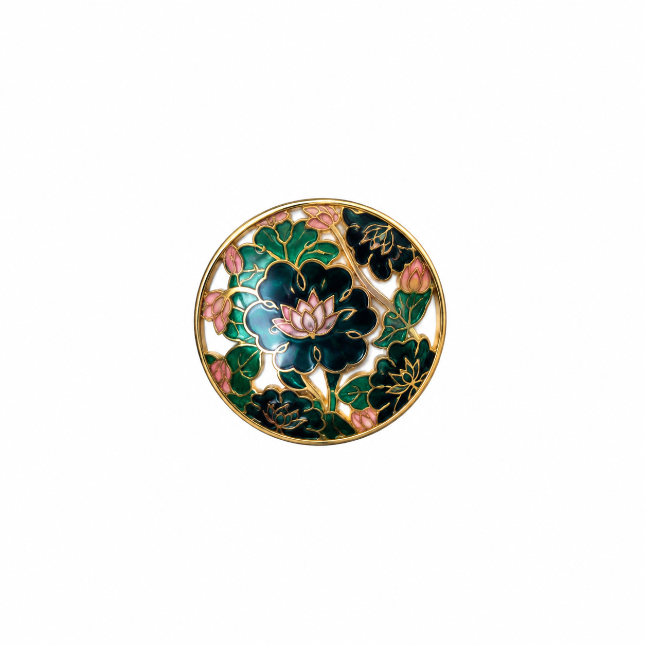 Vintage Enamel Brooch
