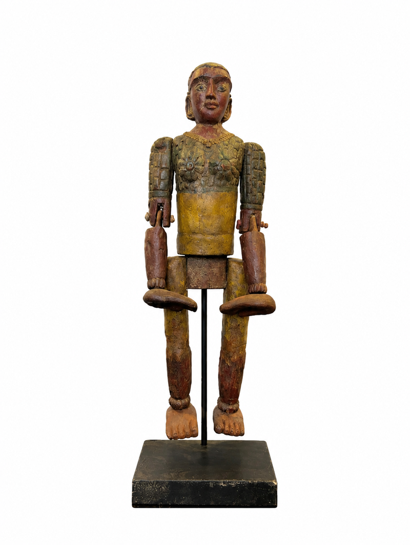 Antique Jointed Wooden Puppet