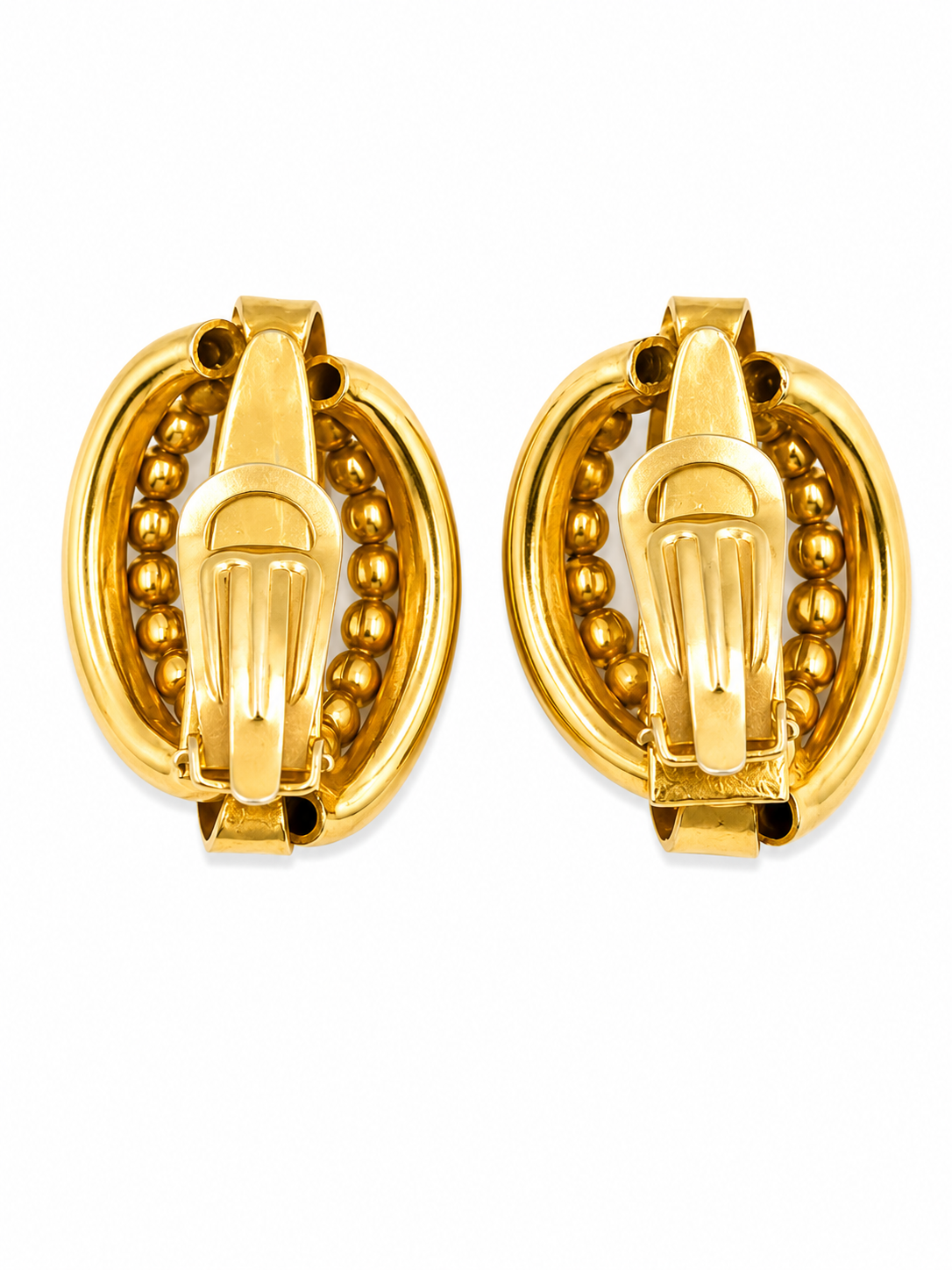 Vintage Shell Swirl Earrings