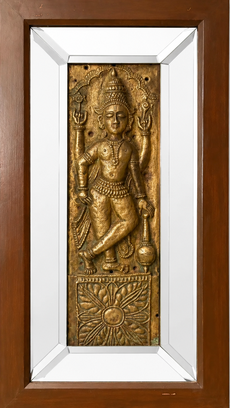 Dawar Palika Panel on Wooden and Mirror Frame