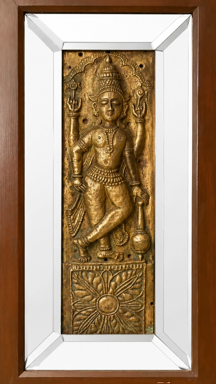 Dawar Palika Panel on Wooden and Mirror Frame