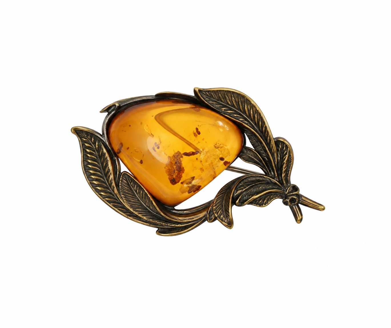 Vintage Amber Brooch