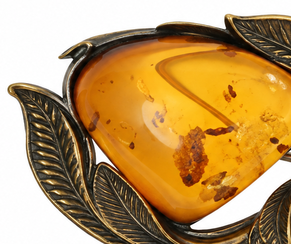 Vintage Amber Brooch