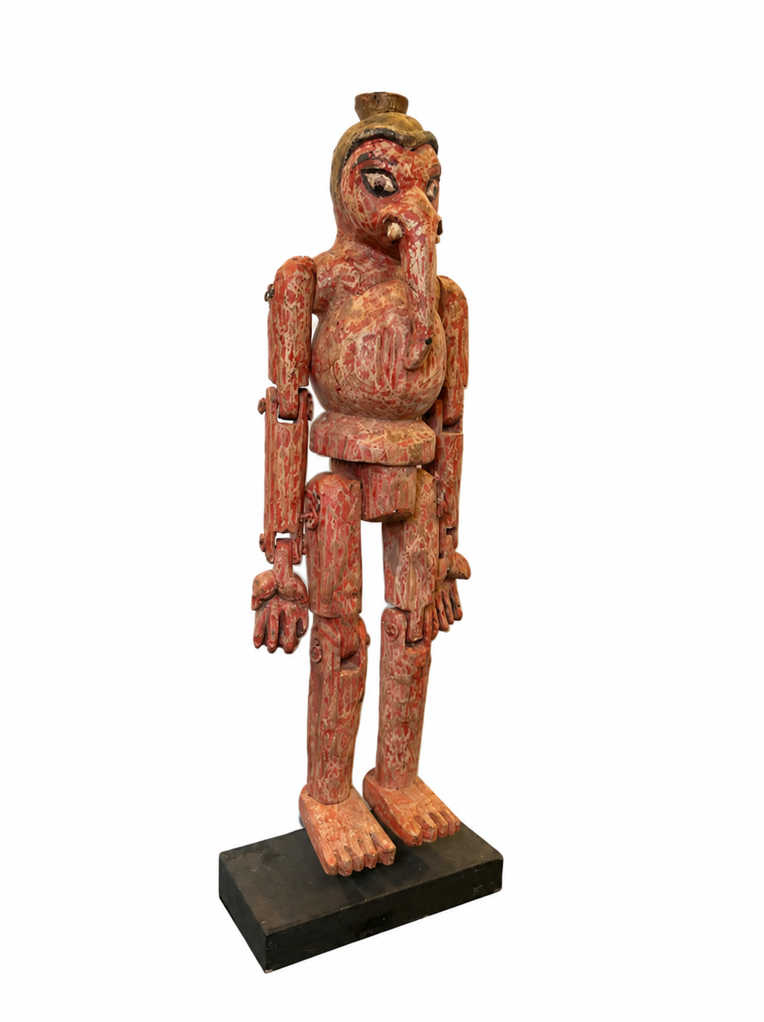 Antique Wooden Polychrome Puppet