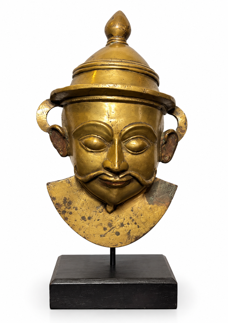 Brass Khandoba Mask