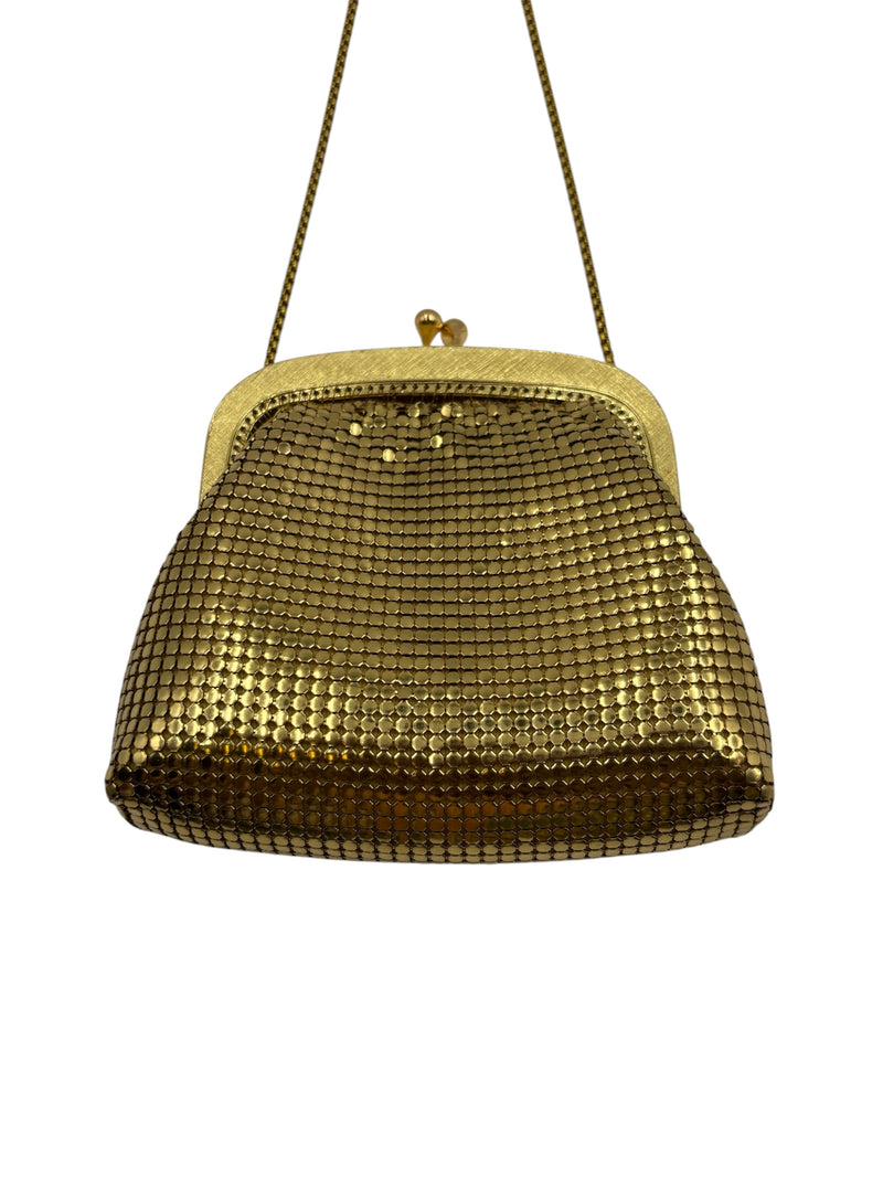 Vintage Gold Mesh Bag