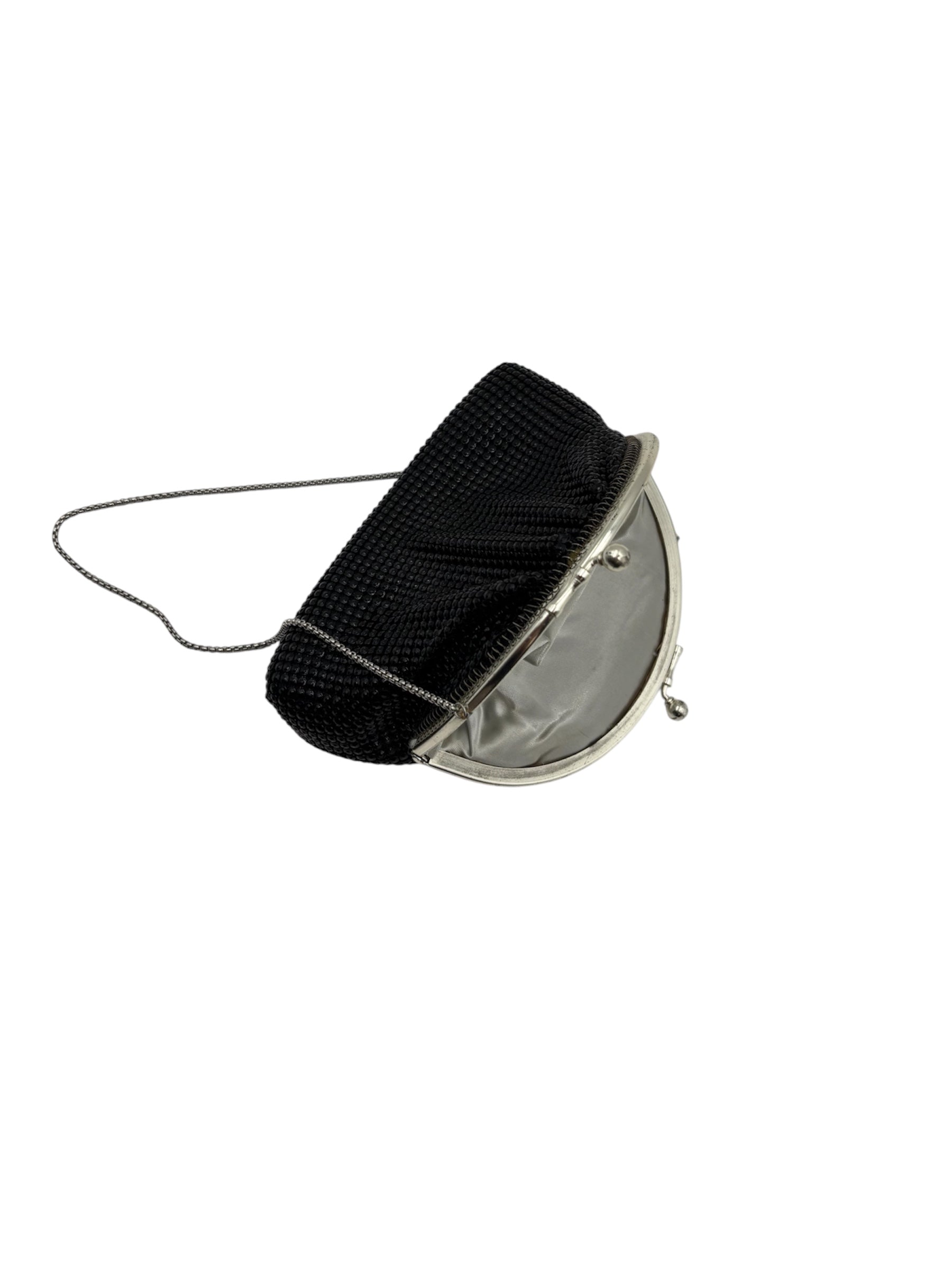 Vintage Black Mesh Bag