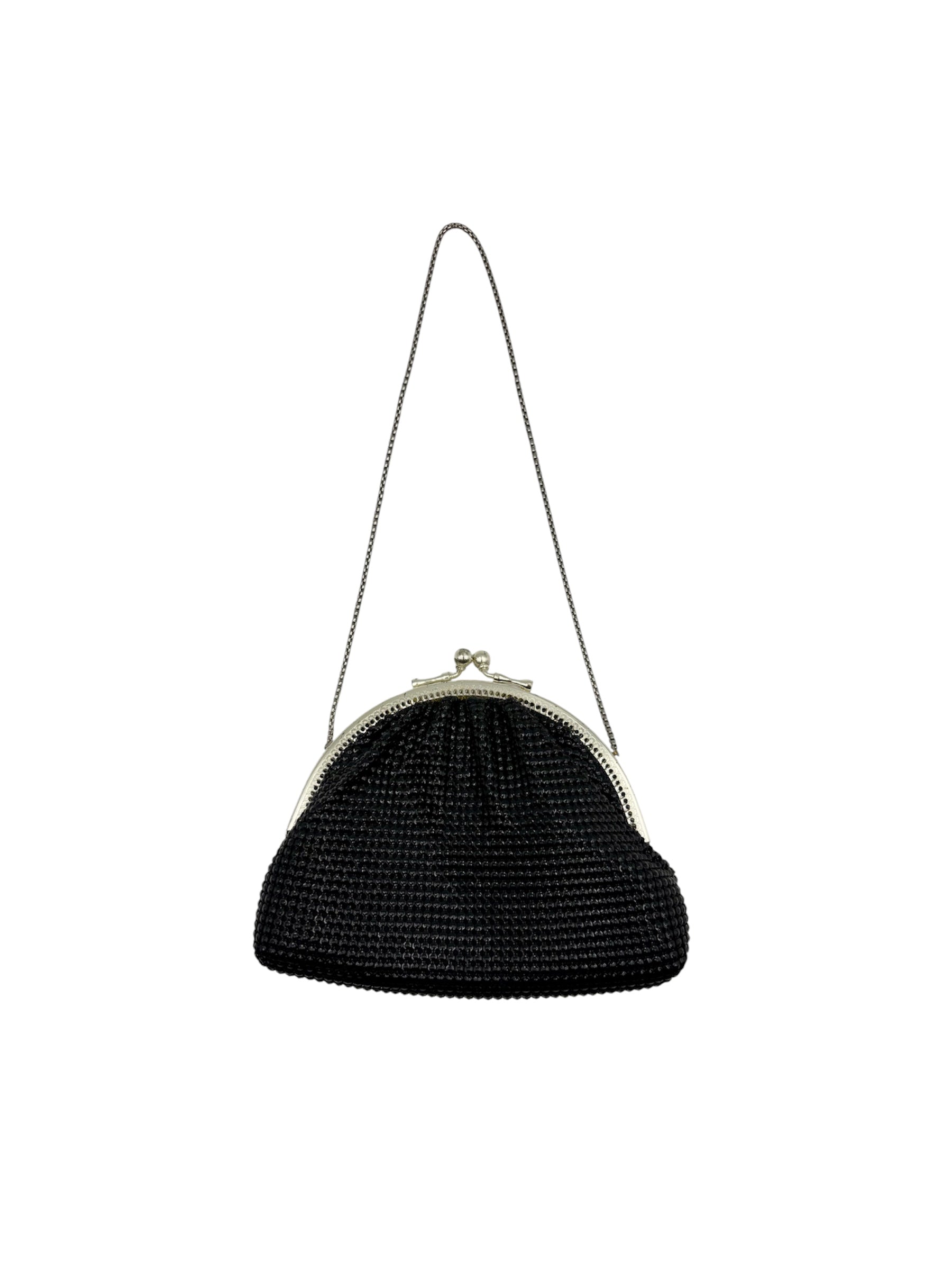 Vintage Black Mesh Bag