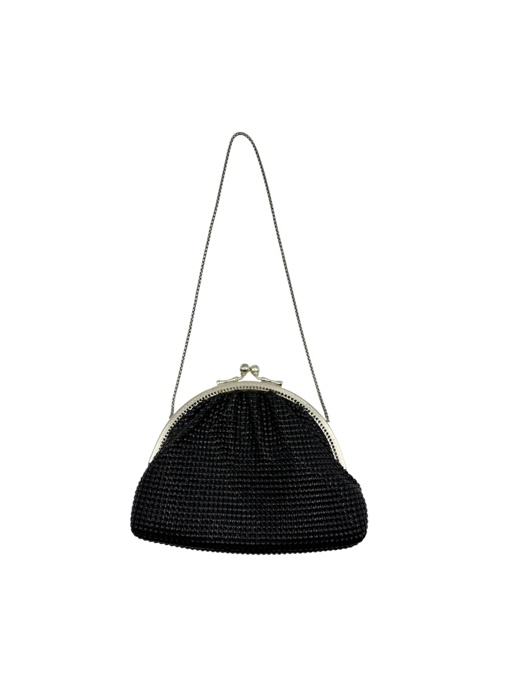 Vintage Black Mesh Bag