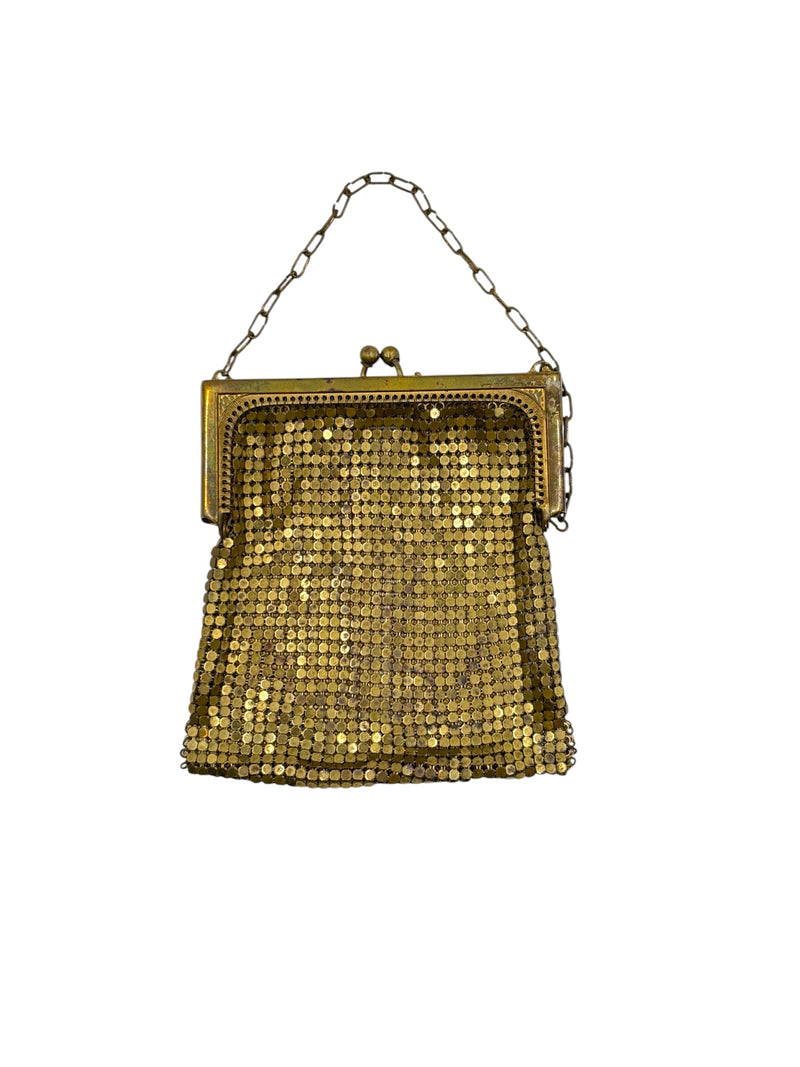 Vintage Gold Mesh Bag