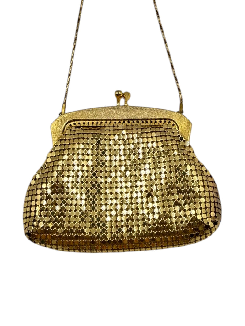 Vintage Gold Mesh Bag