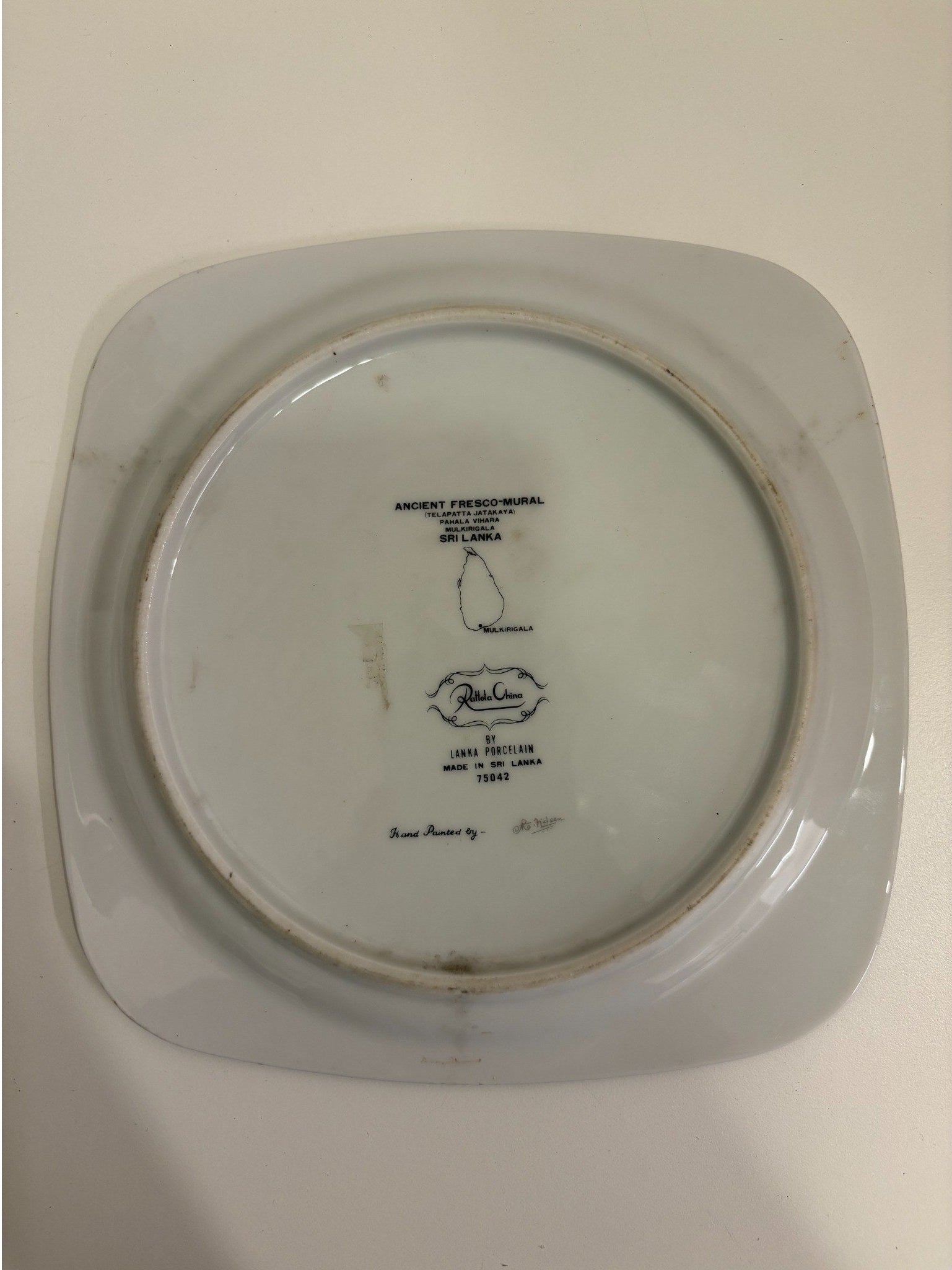 Royal Couple On Elephant Decorative Ceramic Plate