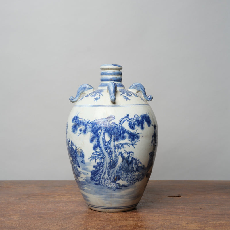 Vintage Chinese Blue and White Jar