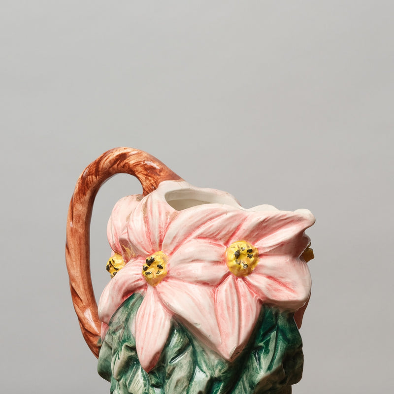 Vintage 1960's Italian Floral Pitcher