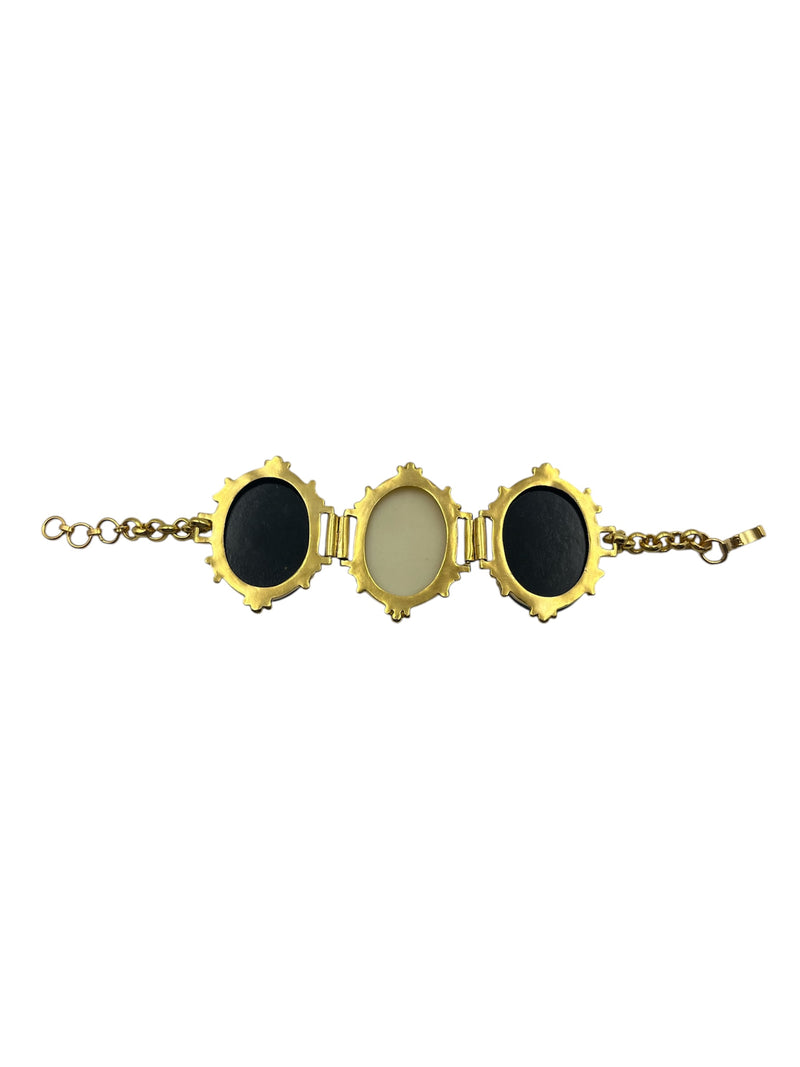 Vintage Italian Cameo Bracelet - Back and Clasp Detail (BBS_MWCB016)