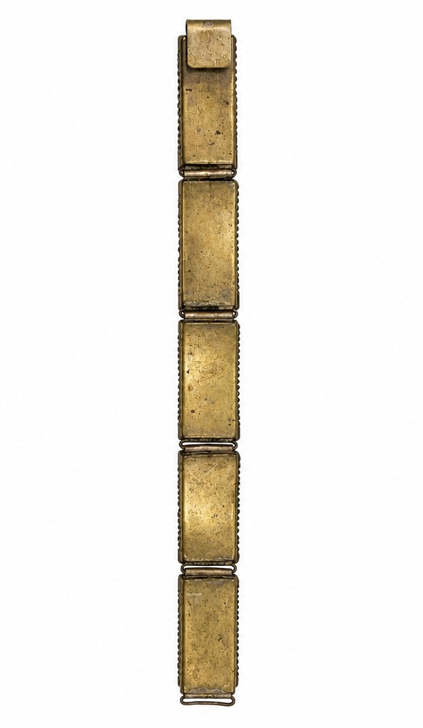 Vintage Italian Micro-Mosaic Link Bracelet - Back Clasp View (BBS_MWCB011)